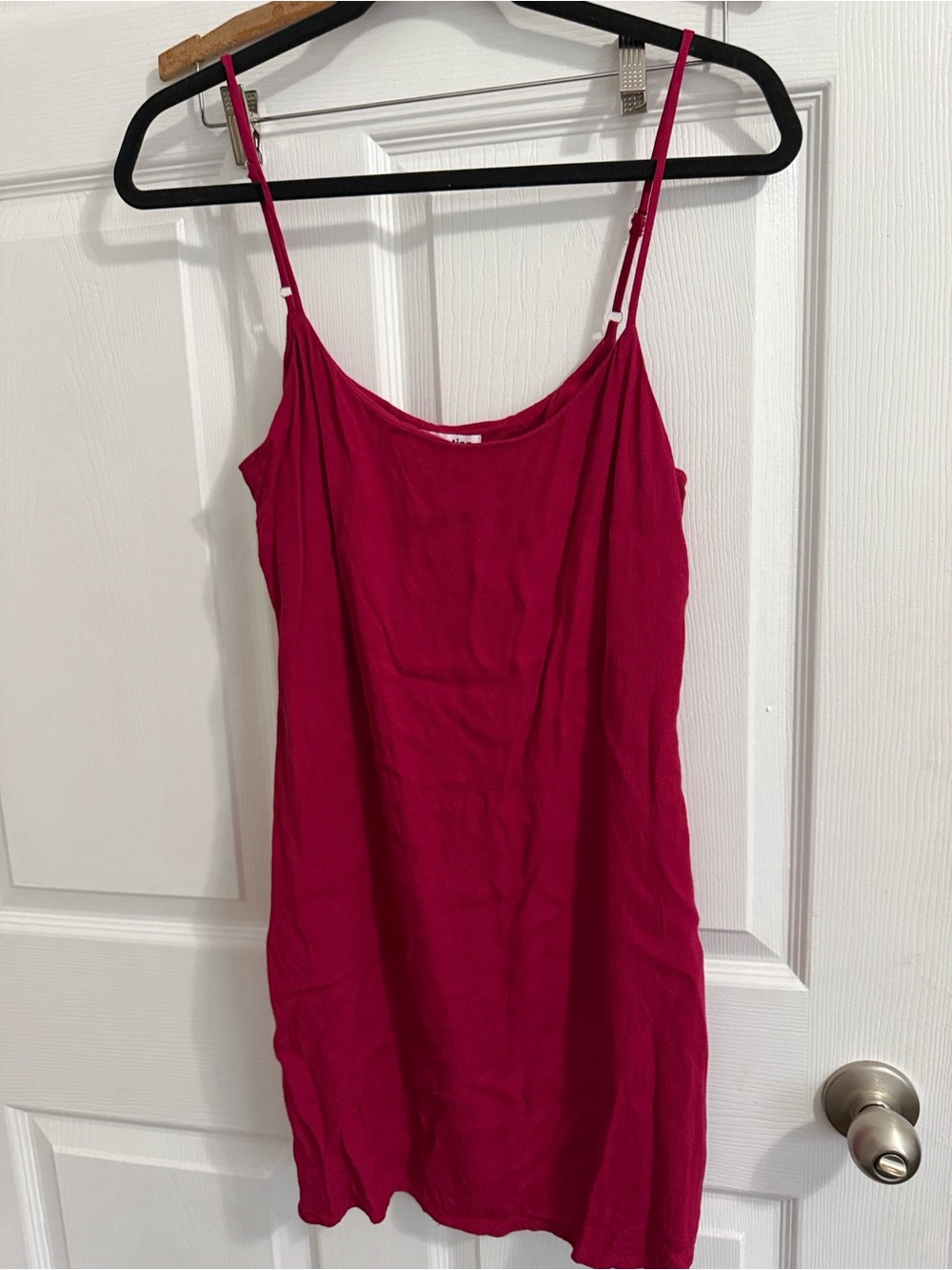 Reformation Spaghetti-Strap Camisole Dress - Fuchsia